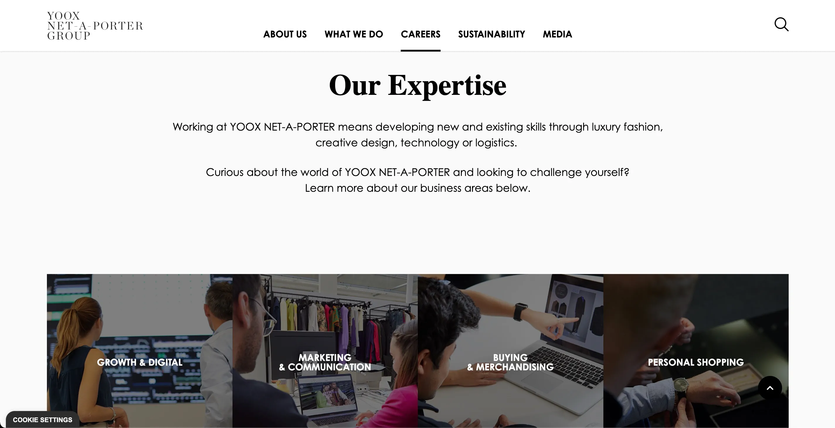 Screenshot di Yoox Net-A-Porter Group